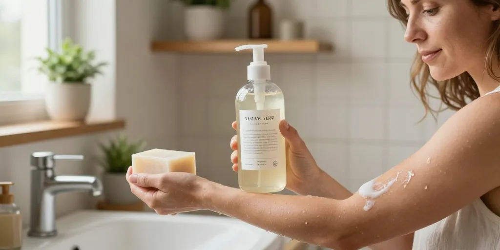 gel douche vegan