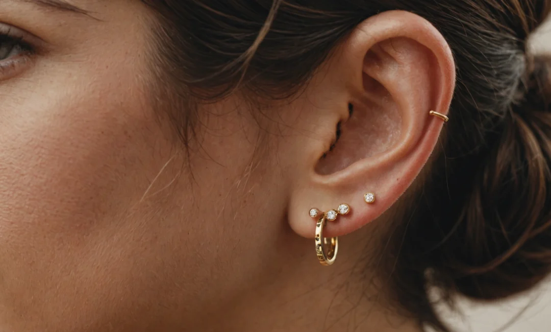 boucle d'oreilles deuxieme trou